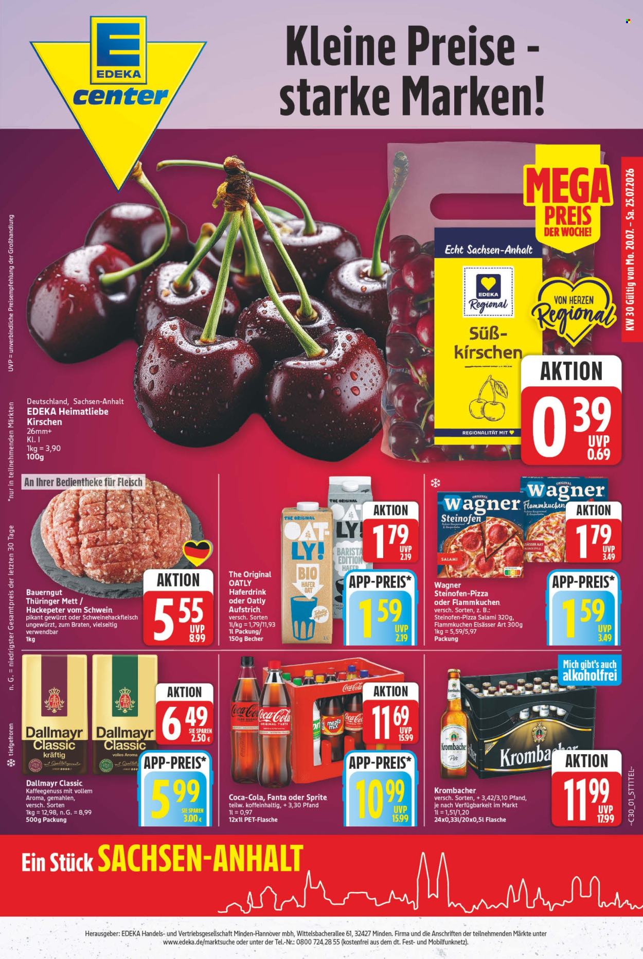 E center Prospekte  - 20.7.2026 - 25.7.2026. Seite 1