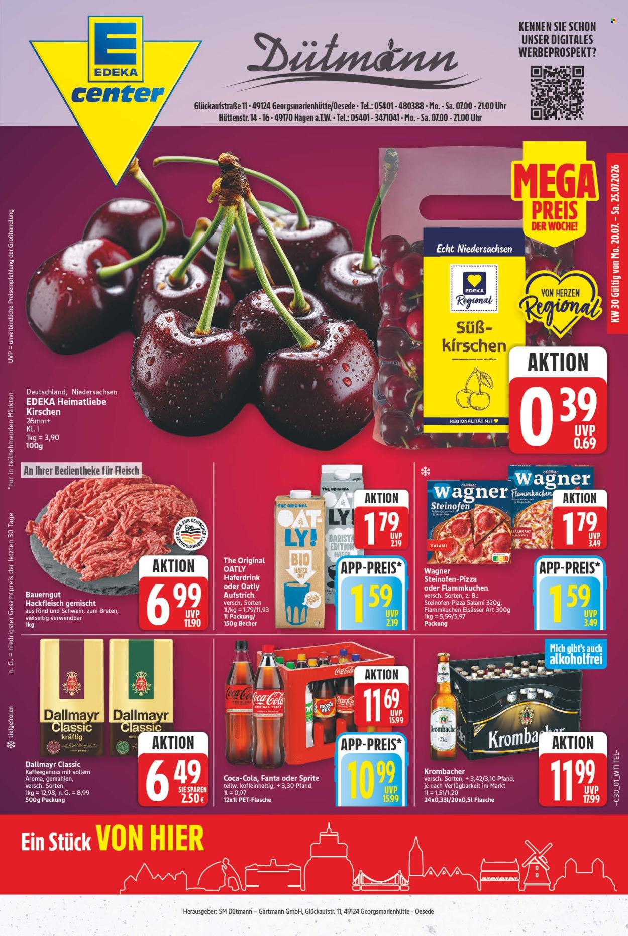 E center Prospekte  - 20.7.2026 - 25.7.2026. Seite 1
