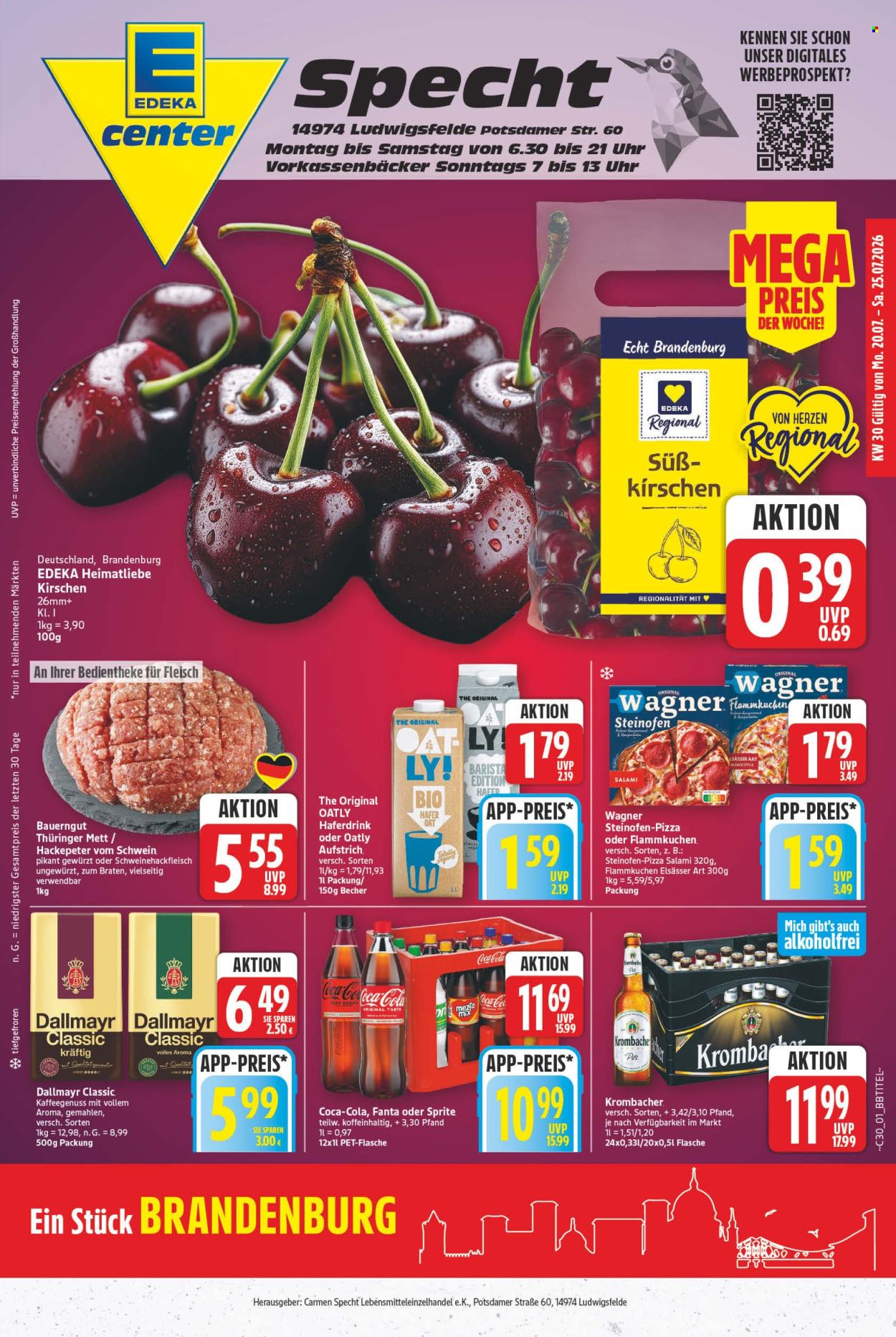 E center Prospekte  - 20.7.2026 - 25.7.2026. Seite 1