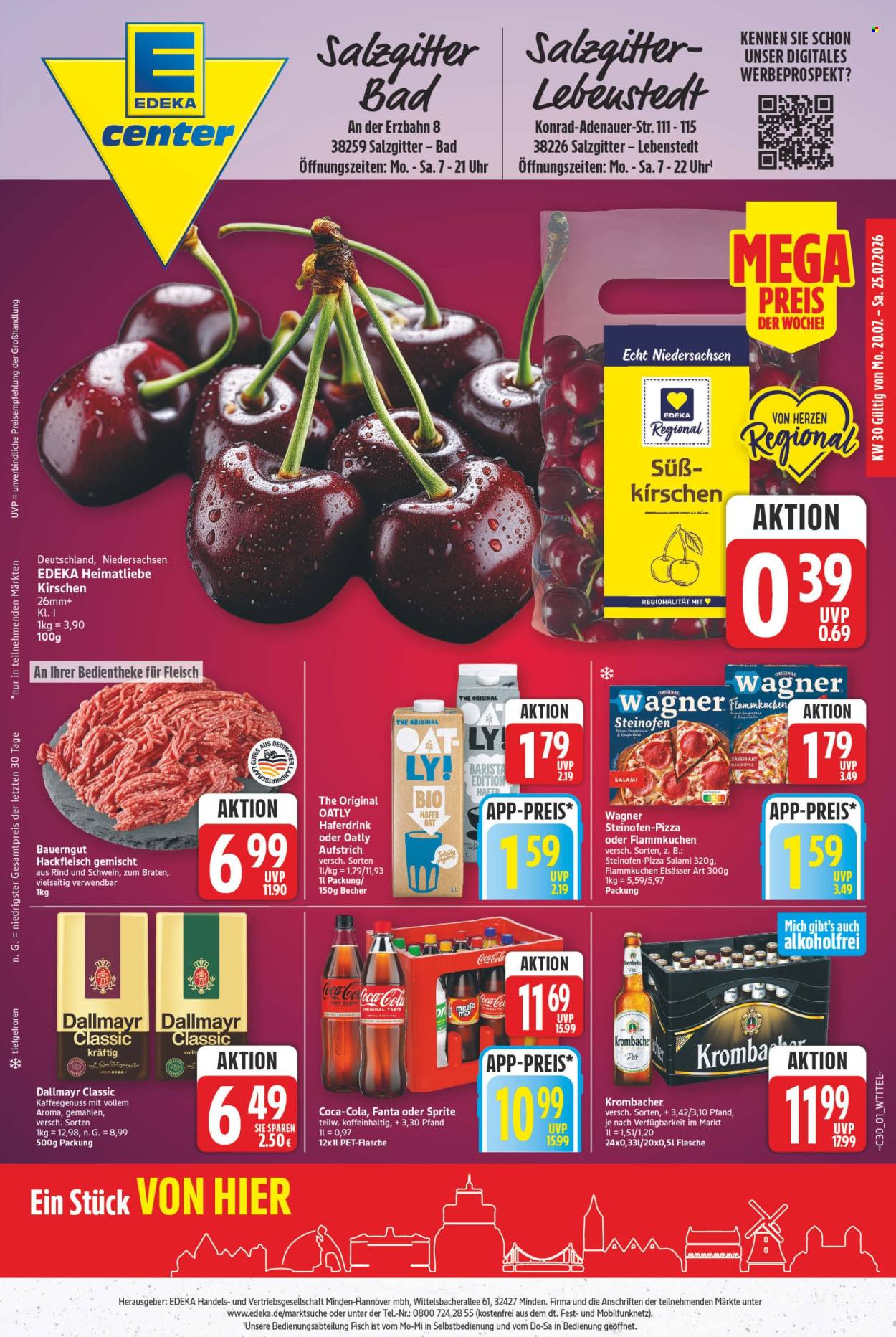 E center Prospekte  - 20.7.2026 - 25.7.2026. Seite 1