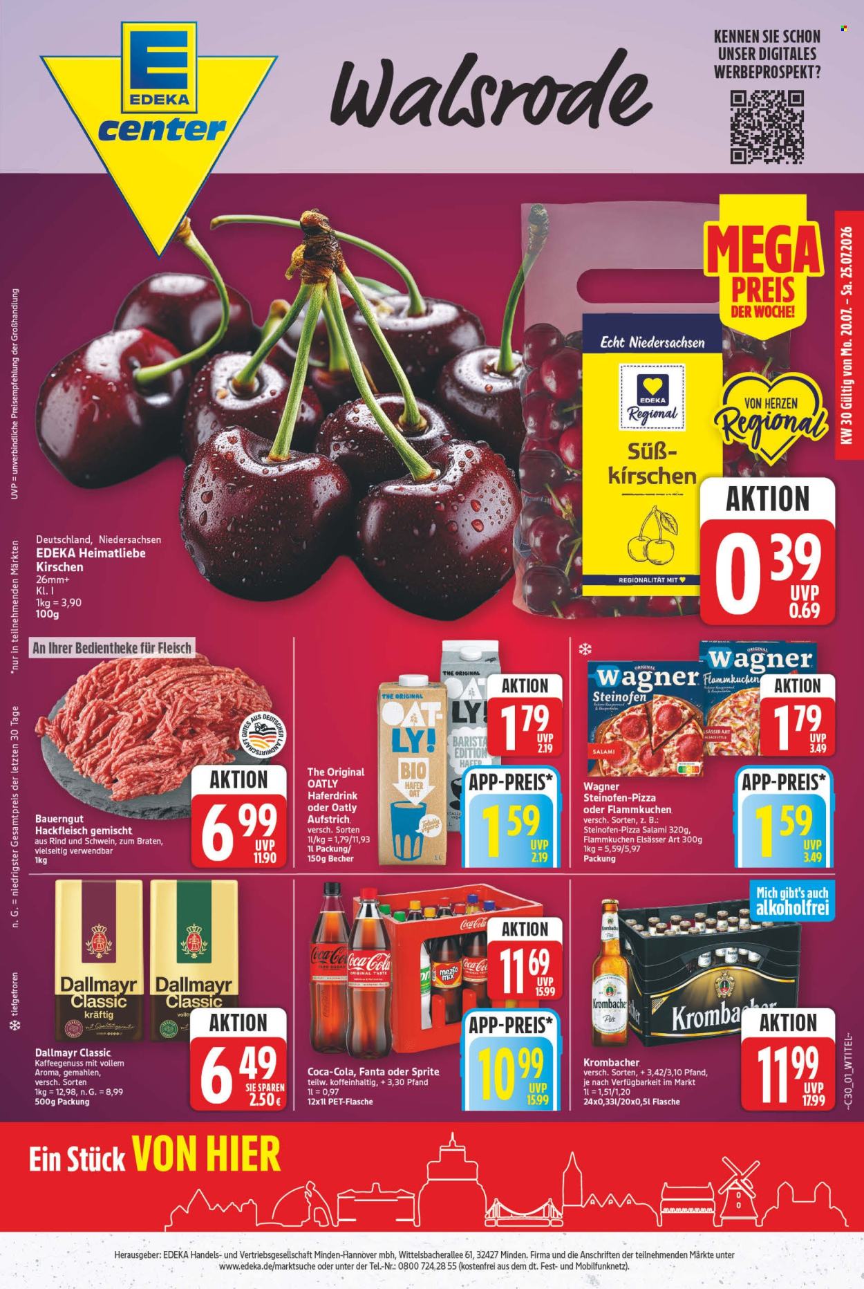 E center Prospekte  - 20.7.2026 - 25.7.2026. Seite 1