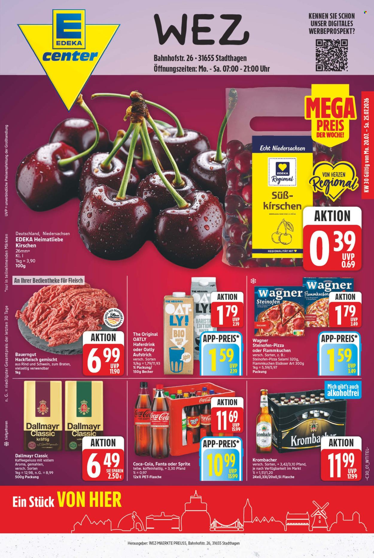 E center Prospekte  - 20.7.2026 - 25.7.2026. Seite 1