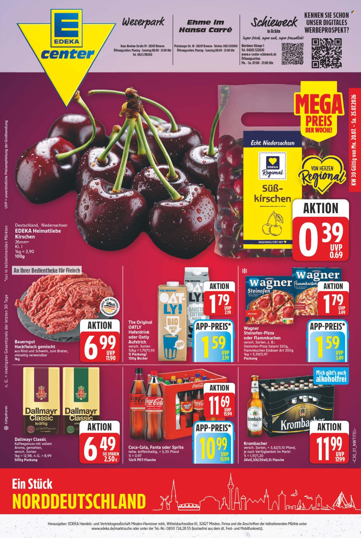 E center Prospekte  - 20.7.2026 - 25.7.2026. Seite 1
