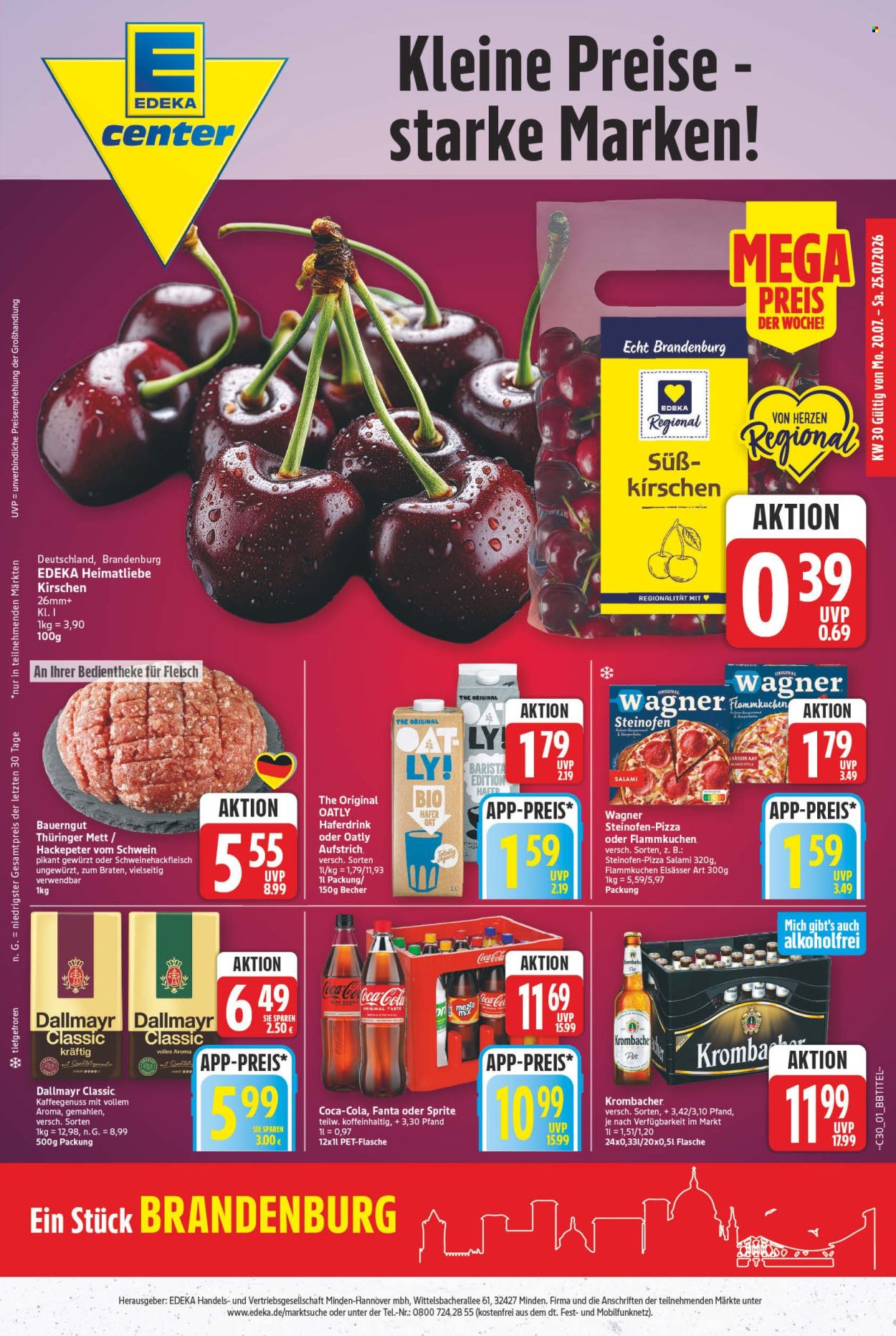 E center Prospekte  - 20.7.2026 - 25.7.2026. Seite 1