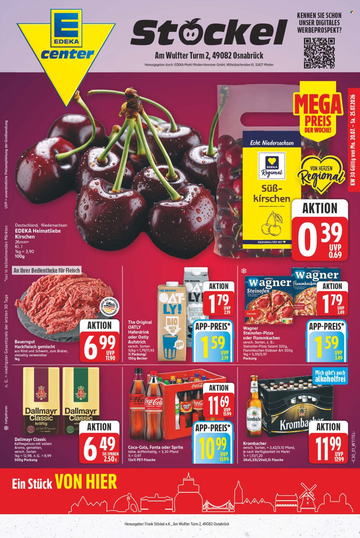 E center Prospekte  - 20.7.2026 - 25.7.2026. Seite 1