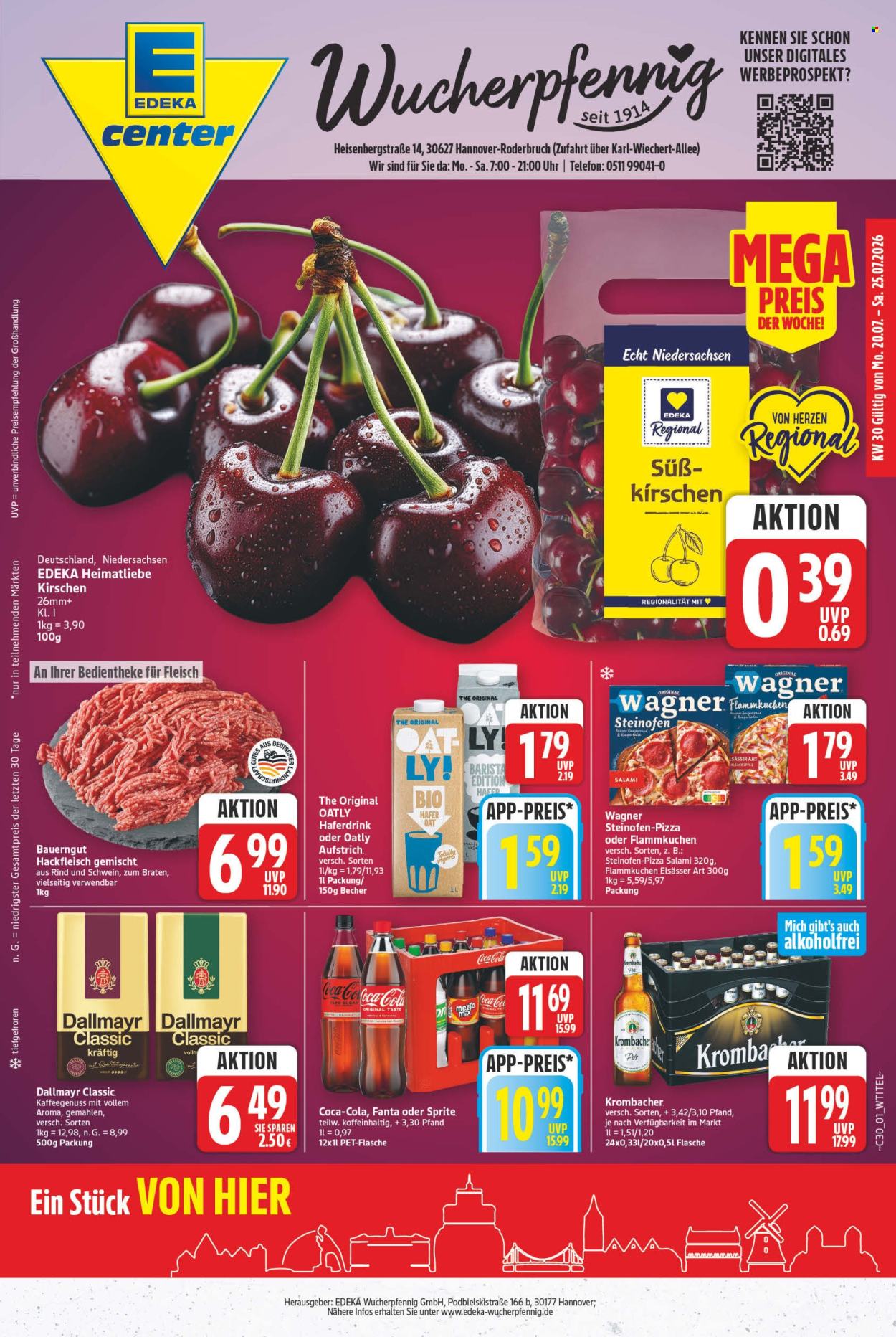 E center Prospekte  - 20.7.2026 - 25.7.2026. Seite 1