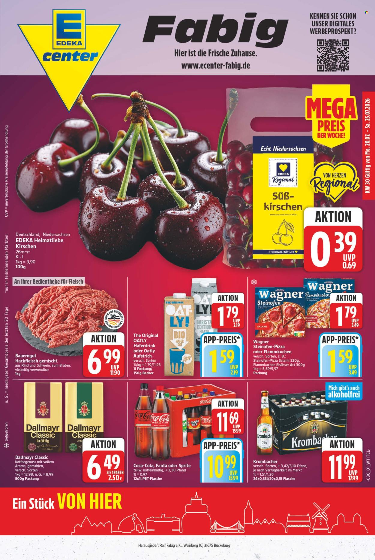 E center Prospekte  - 20.7.2026 - 25.7.2026. Seite 1