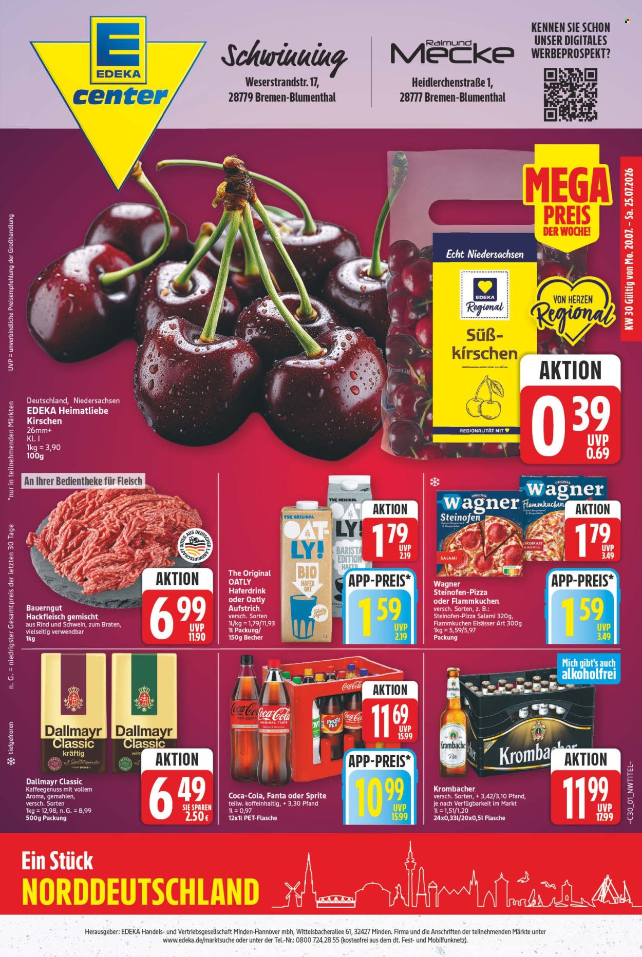 E center Prospekte  - 20.7.2026 - 25.7.2026. Seite 1