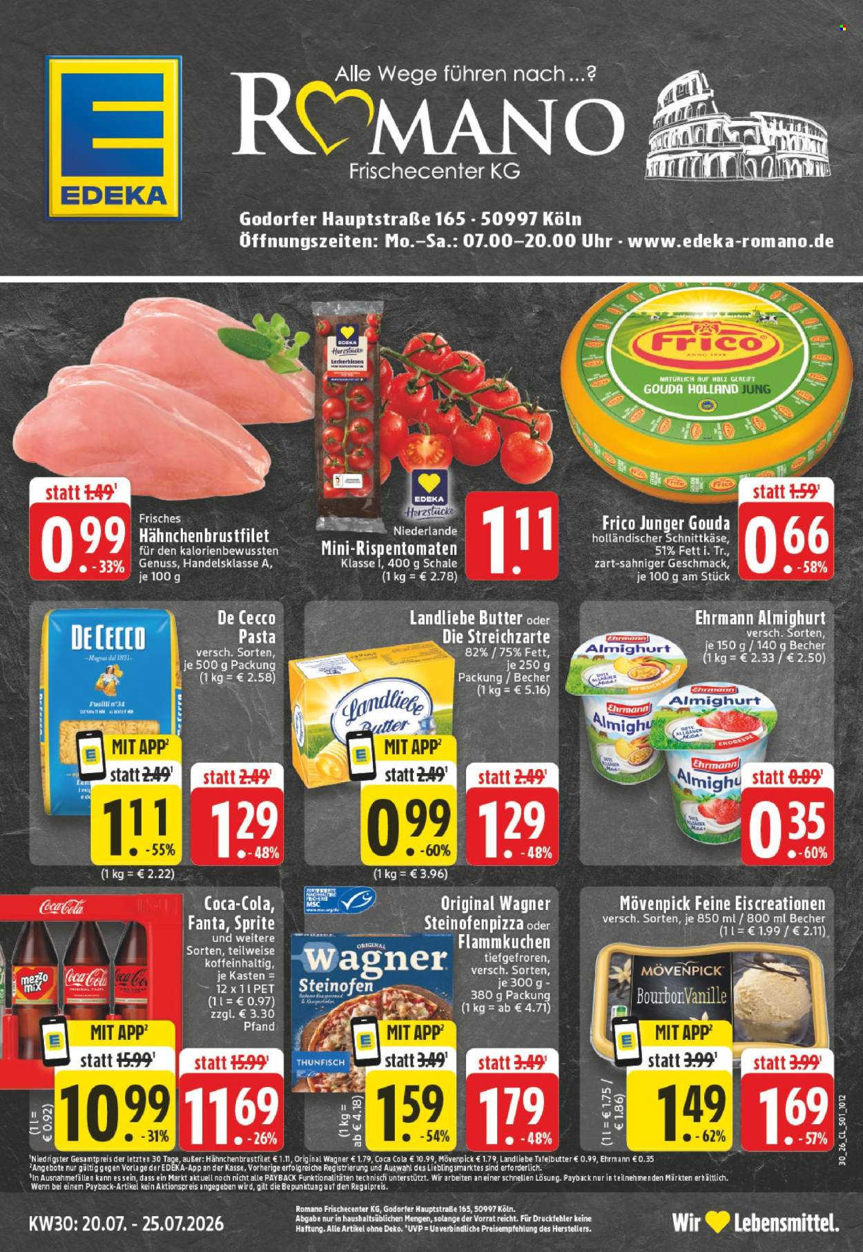 E center Prospekte  - 20.7.2026 - 25.7.2026. Seite 1