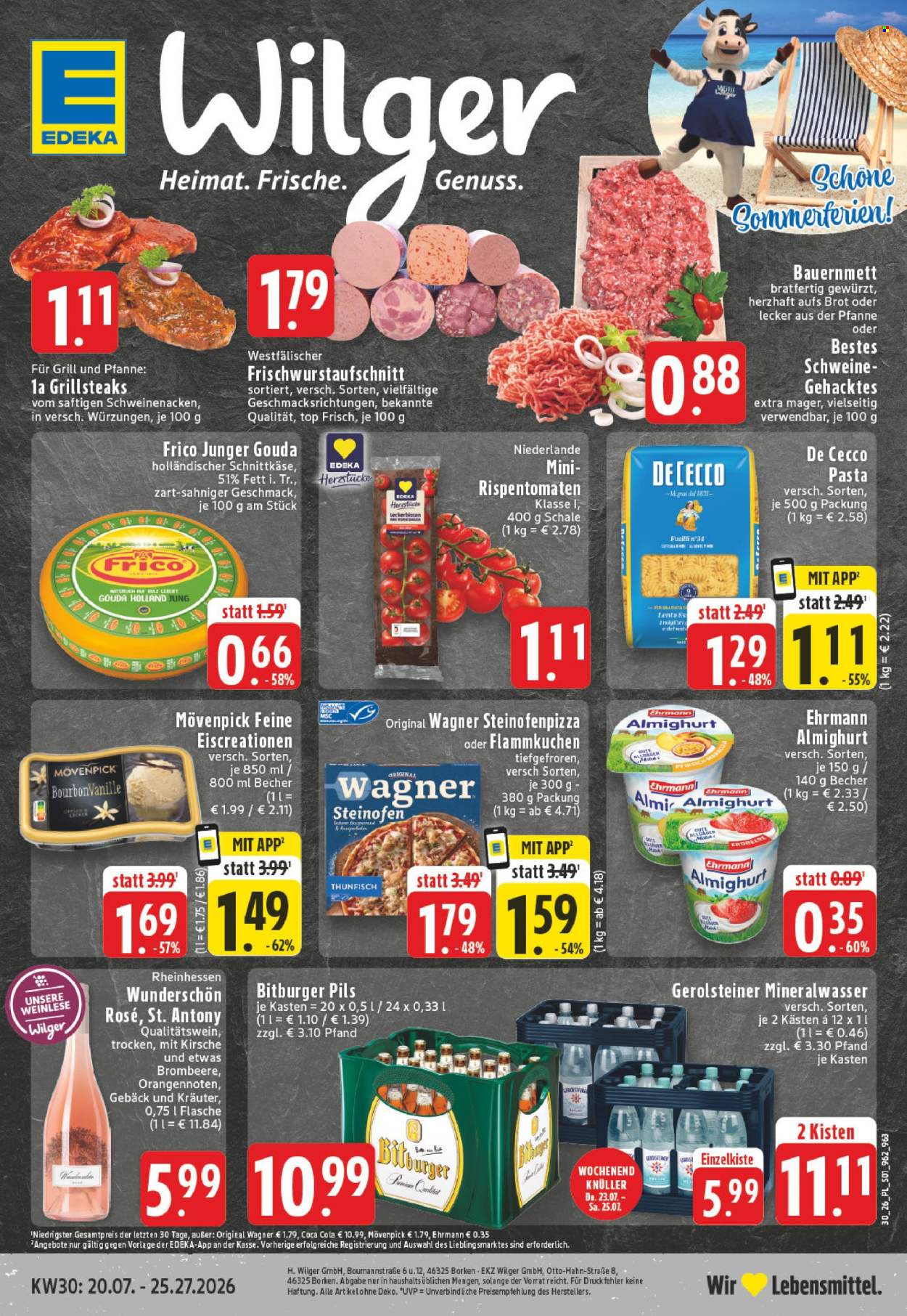E center Prospekte  - 20.7.2026 - 25.7.2026. Seite 1