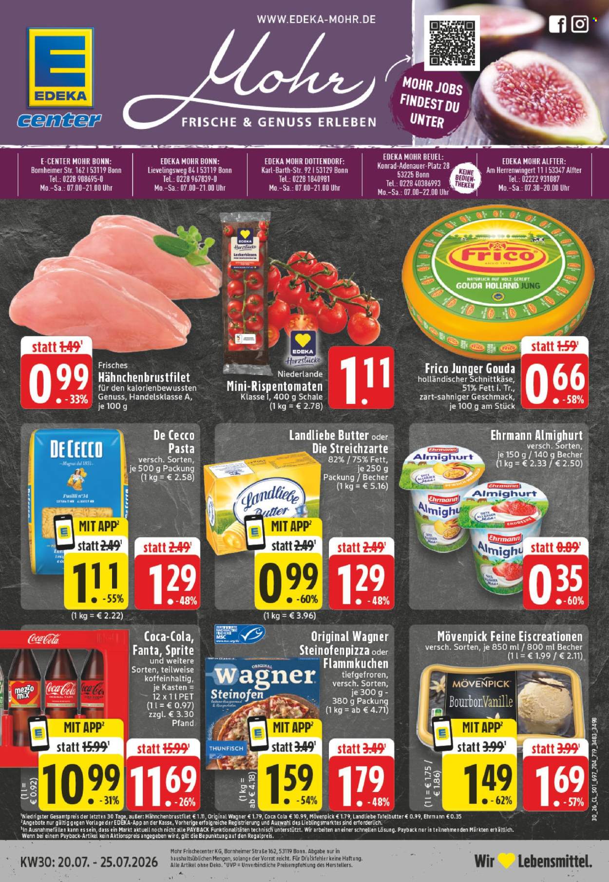 E center Prospekte  - 20.7.2026 - 25.7.2026. Seite 1