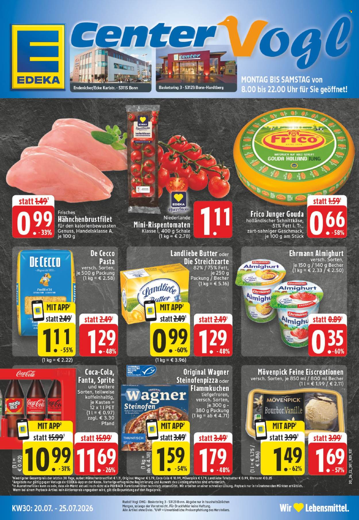 E center Prospekte  - 20.7.2026 - 25.7.2026. Seite 1