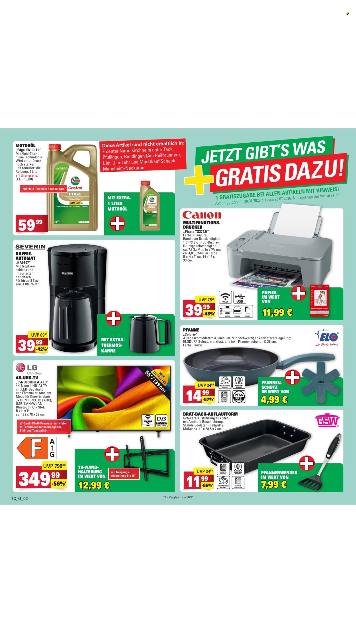 E center Prospekte  - 20.7.2026 - 25.7.2026. Seite 56