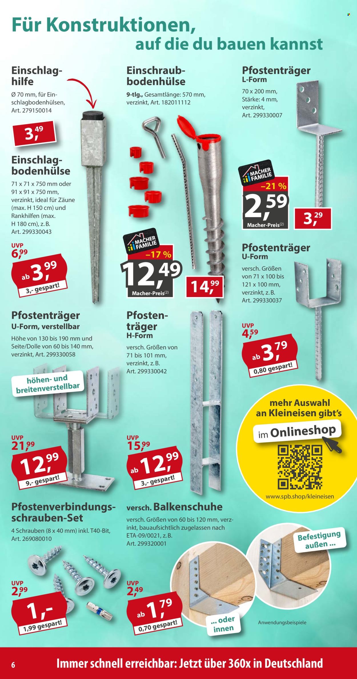 Sonderpreis-Baumarkt Prospekte  - 15.8.2026 - 21.8.2026. Seite 6