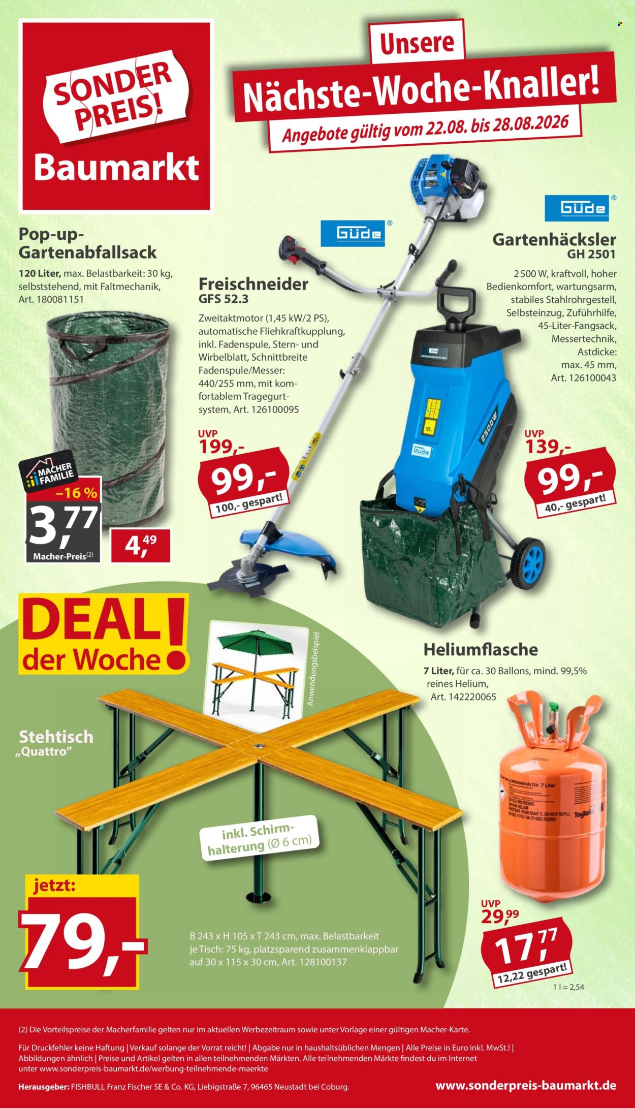 Sonderpreis-Baumarkt Prospekte  - 15.8.2026 - 21.8.2026. Seite 16