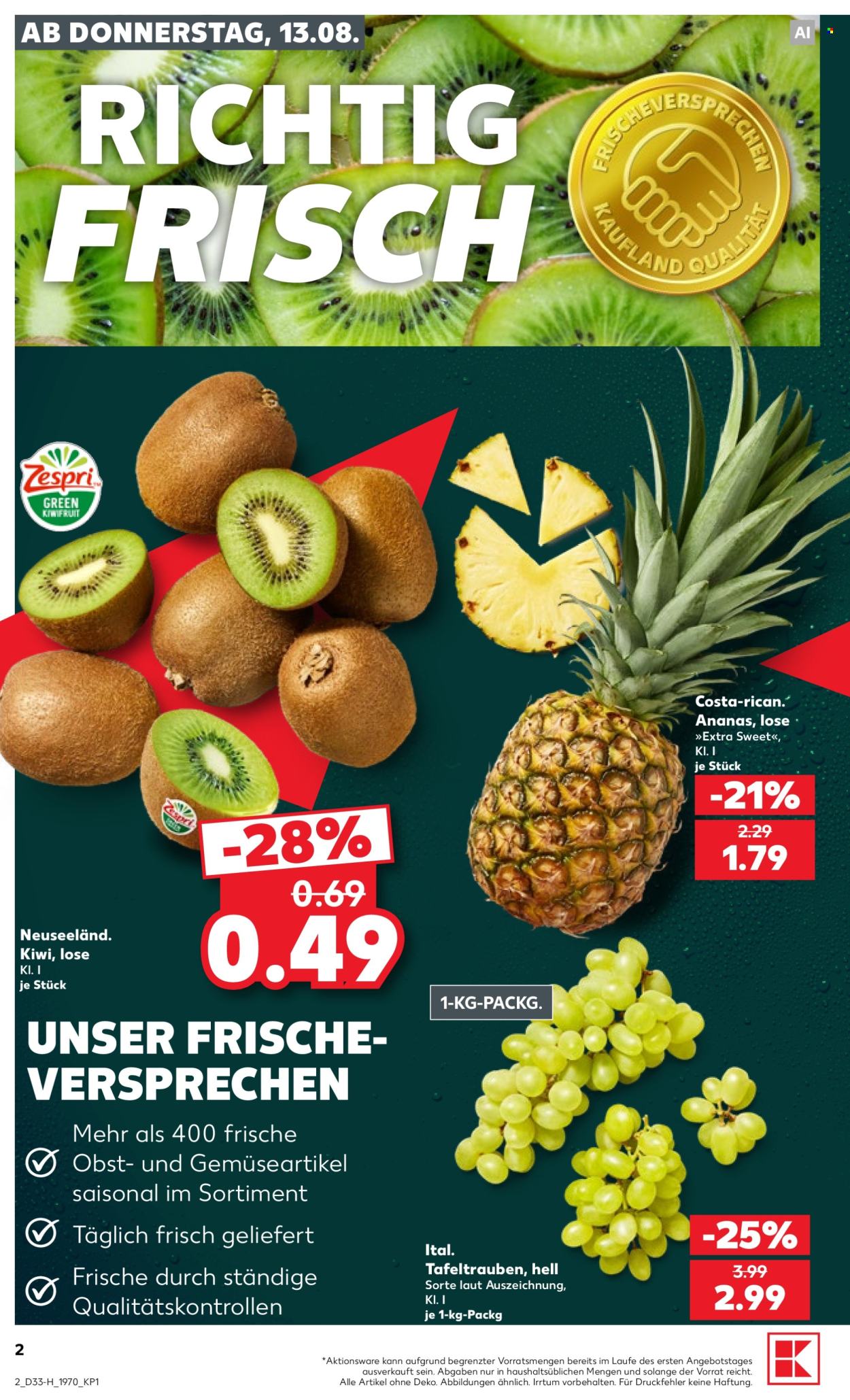Kaufland Prospekte  - 13.8.2026 - 19.8.2026. Seite 2