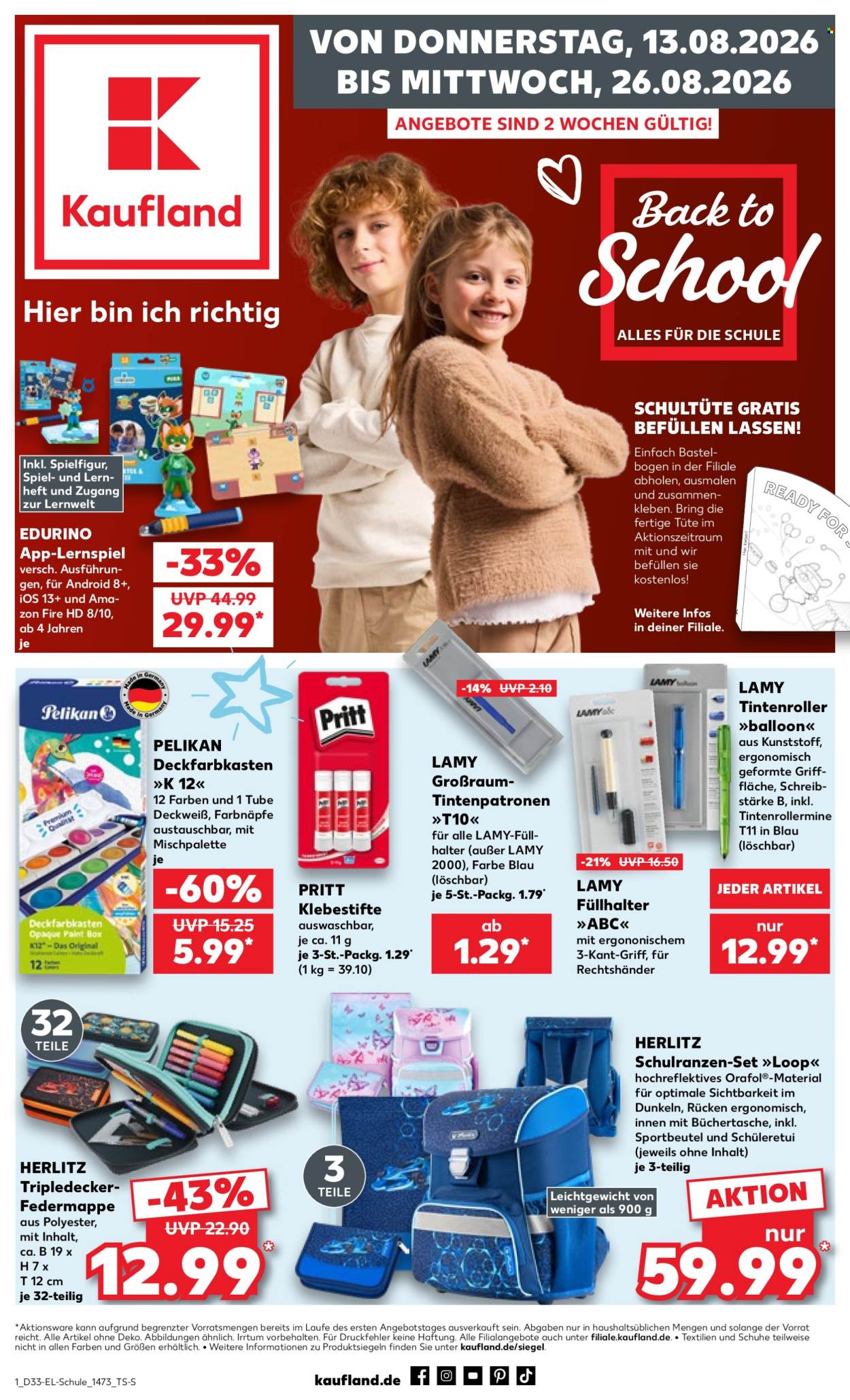 Kaufland Prospekte  - 13.8.2026 - 26.8.2026. Seite 1