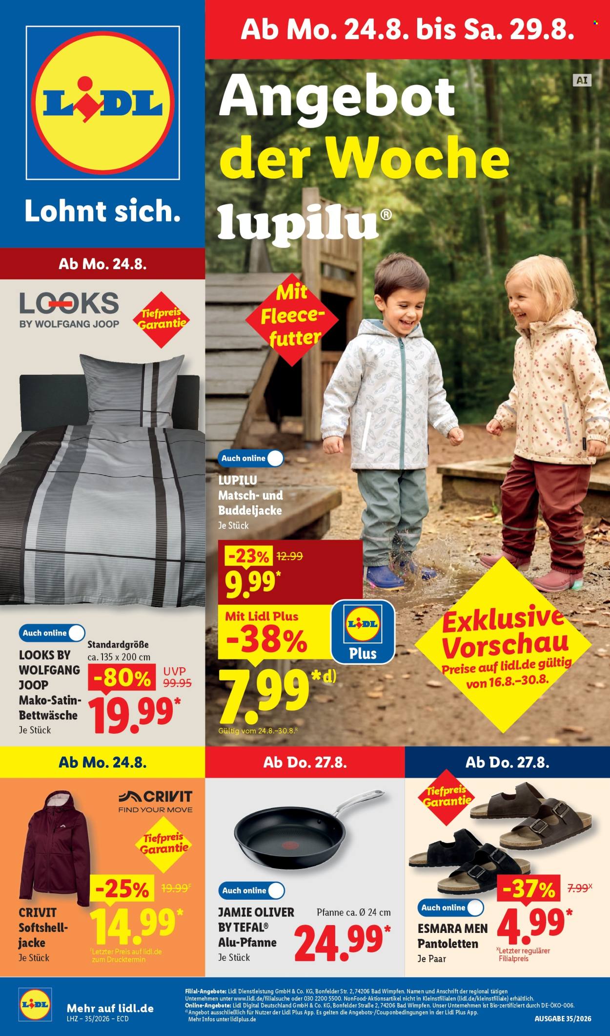 Lidl Prospekte  - 24.8.2026 - 29.8.2026. Seite 1