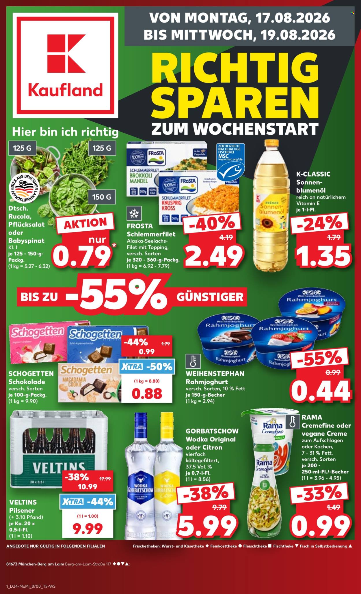 Kaufland Prospekte  - 17.8.2026 - 19.8.2026. Seite 1