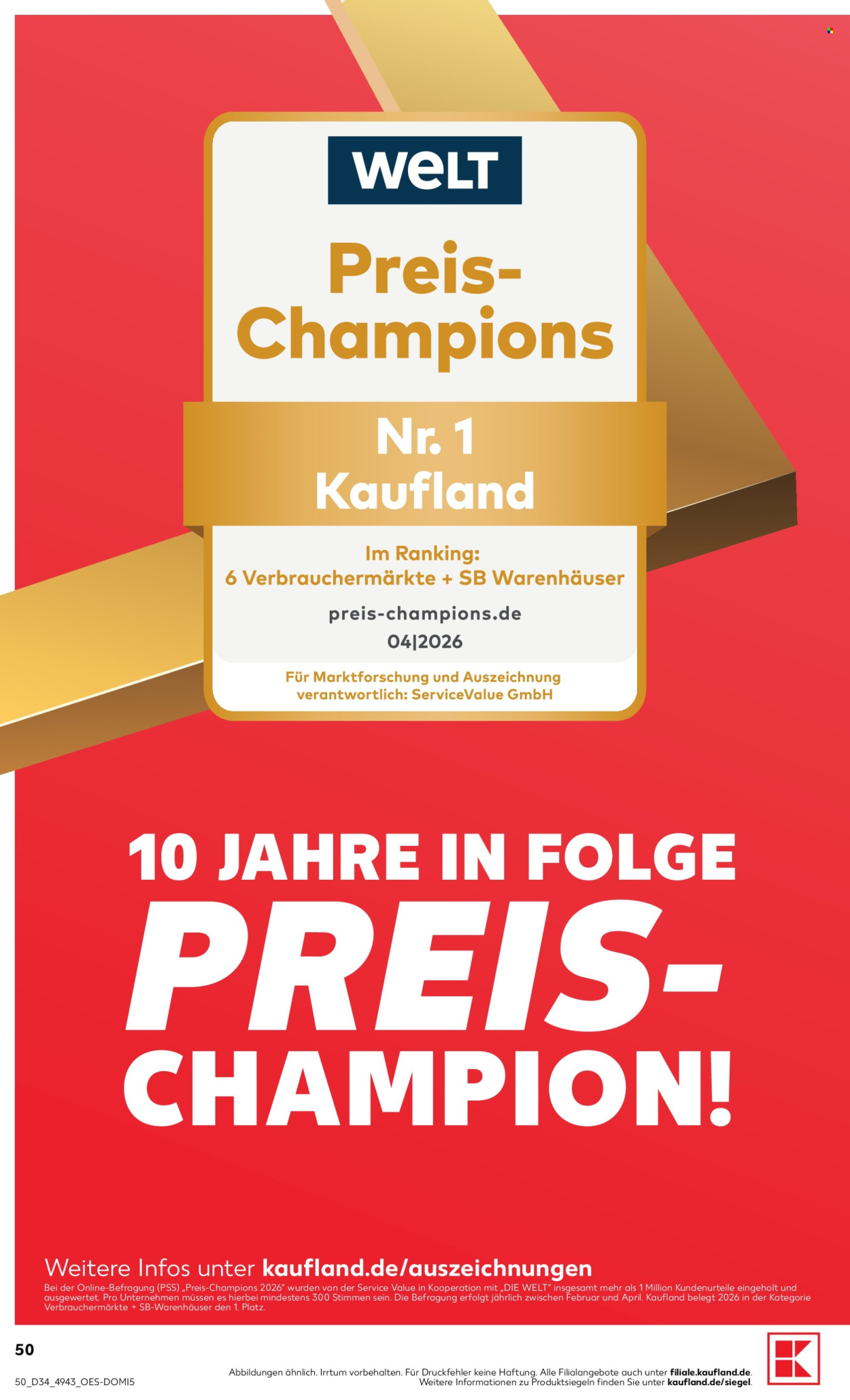 Kaufland Prospekte  - 20.8.2026 - 26.8.2026. Seite 50