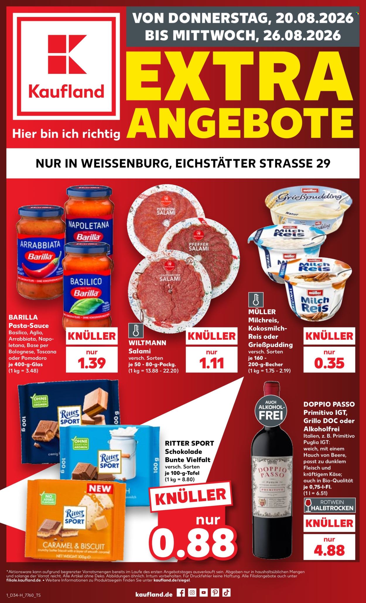 Kaufland Prospekte  - 20.8.2026 - 26.8.2026. Seite 1