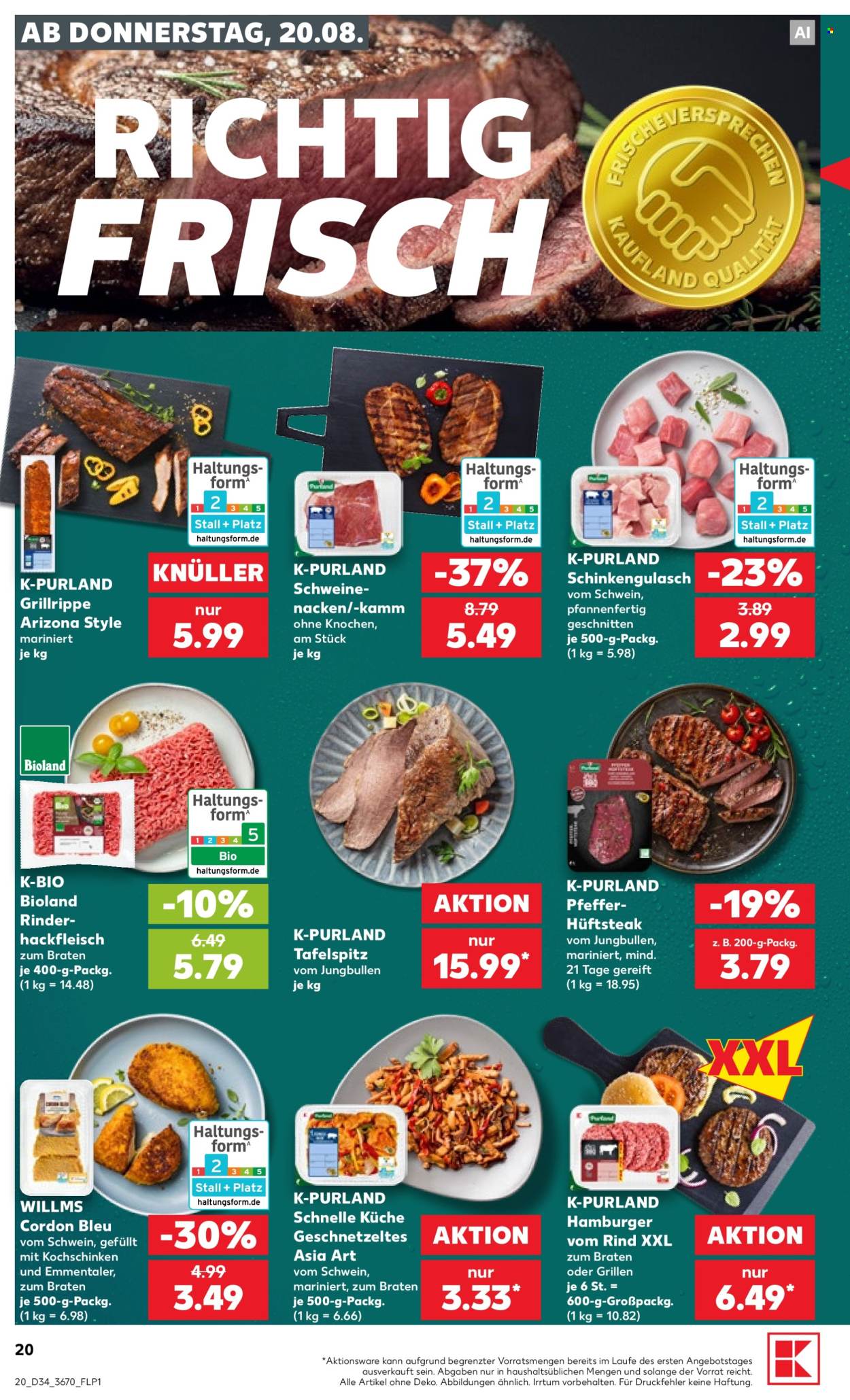 Kaufland Prospekte  - 20.8.2026 - 26.8.2026. Seite 20
