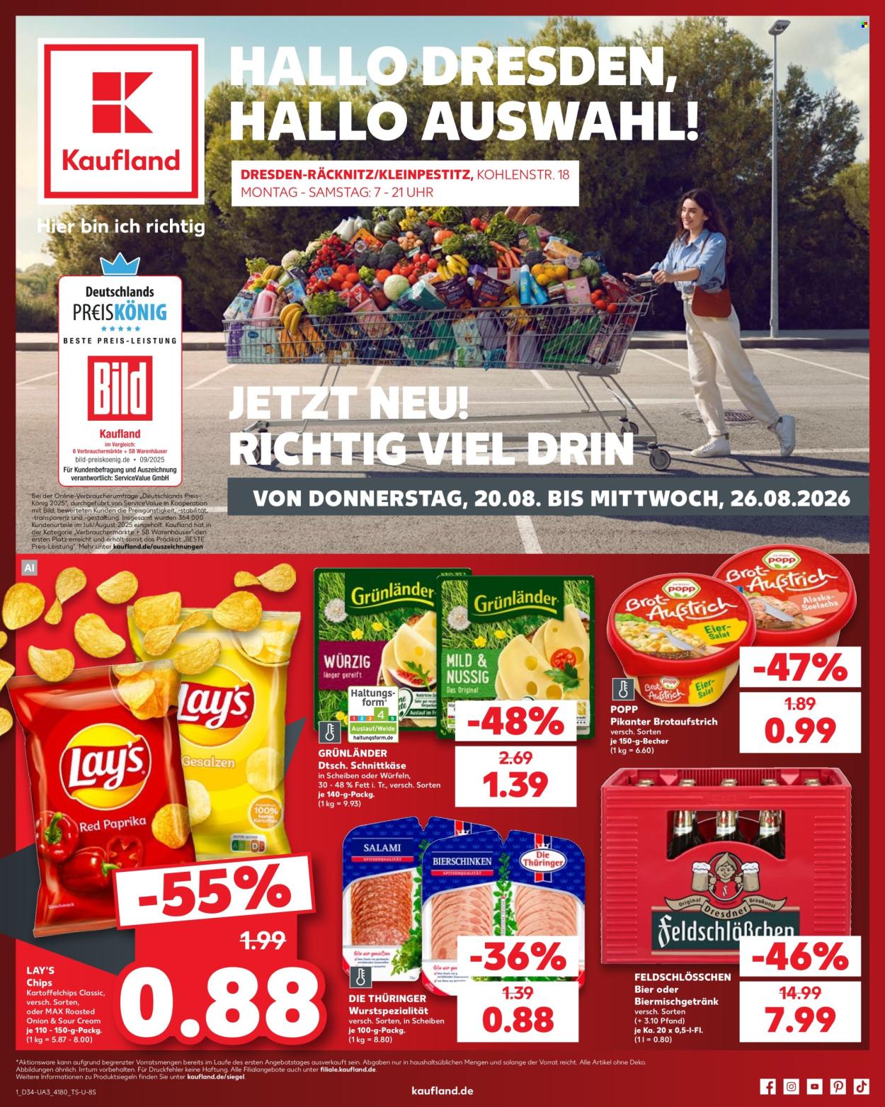 Kaufland Prospekte  - 20.8.2026 - 26.8.2026. Seite 1
