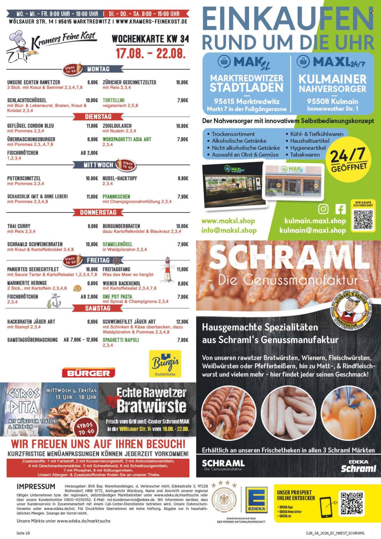 Edeka Prospekte  - 17.8.2026 - 22.8.2026. Seite 2
