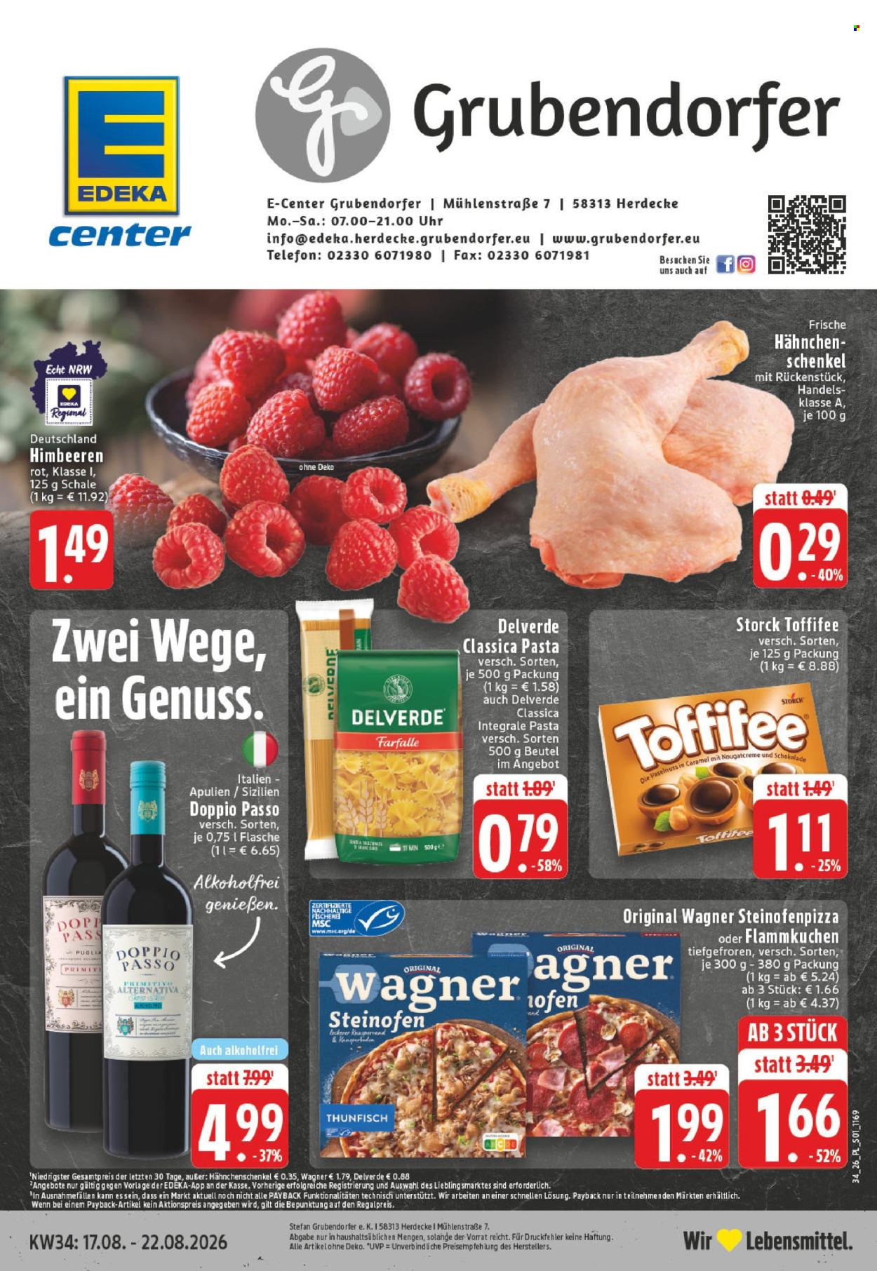 Edeka Prospekte  - 17.8.2026 - 22.8.2026. Seite 1
