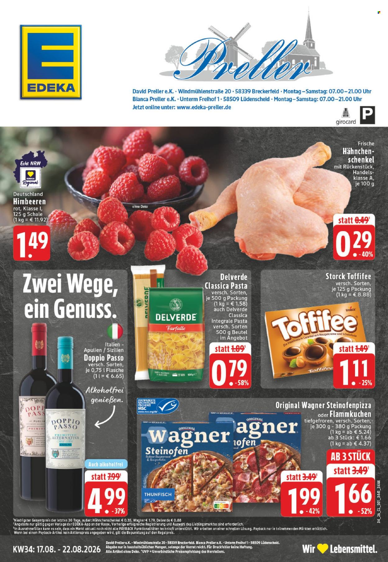 Edeka Prospekte  - 17.8.2026 - 22.8.2026. Seite 1