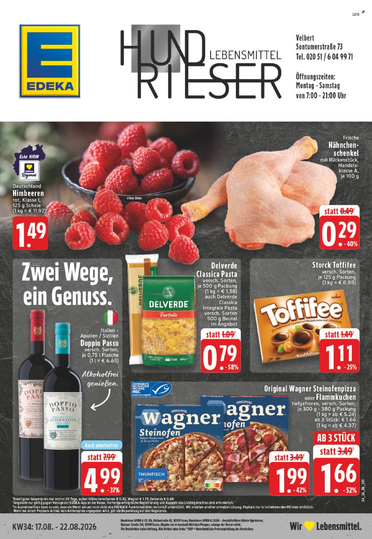 E center Prospekte  - 17.8.2026 - 22.8.2026. Seite 1