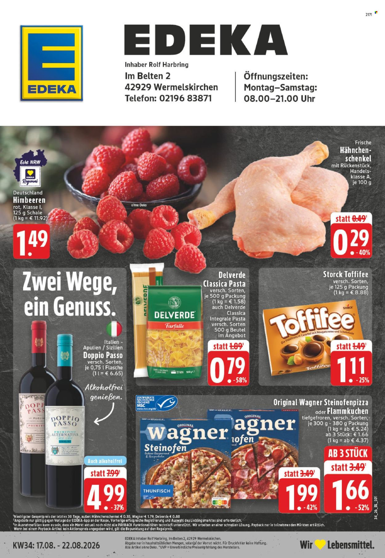 Edeka Prospekte  - 17.8.2026 - 22.8.2026. Seite 1