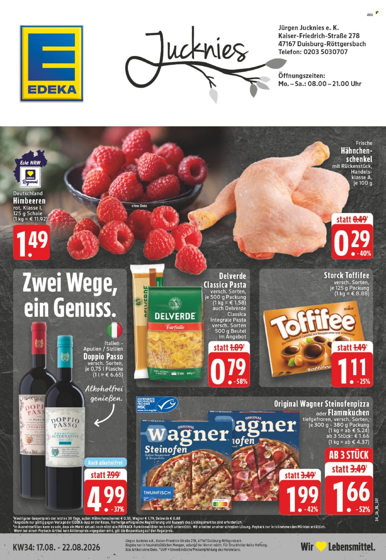 Edeka Prospekte  - 17.8.2026 - 22.8.2026. Seite 1