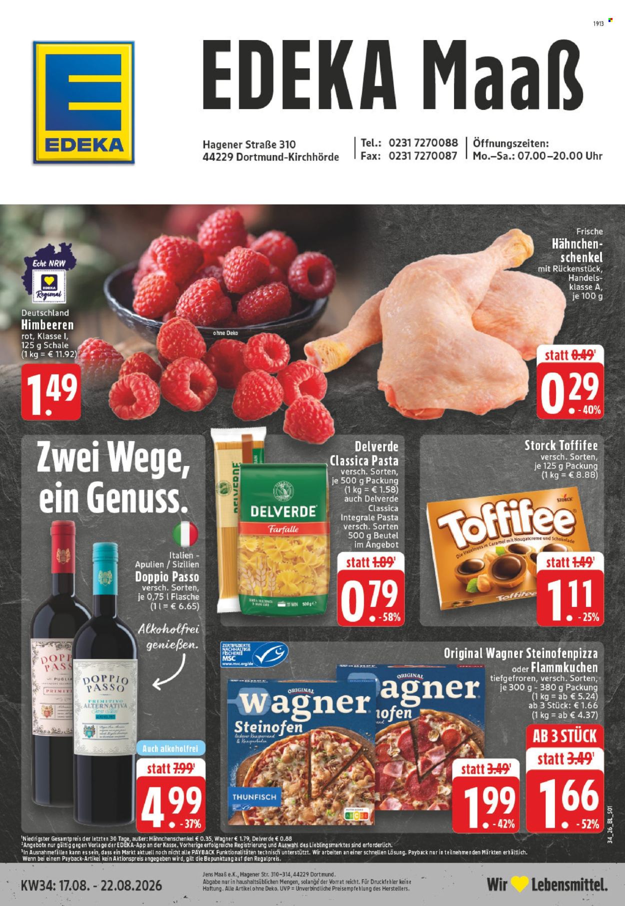 Edeka Prospekte  - 17.8.2026 - 22.8.2026. Seite 1