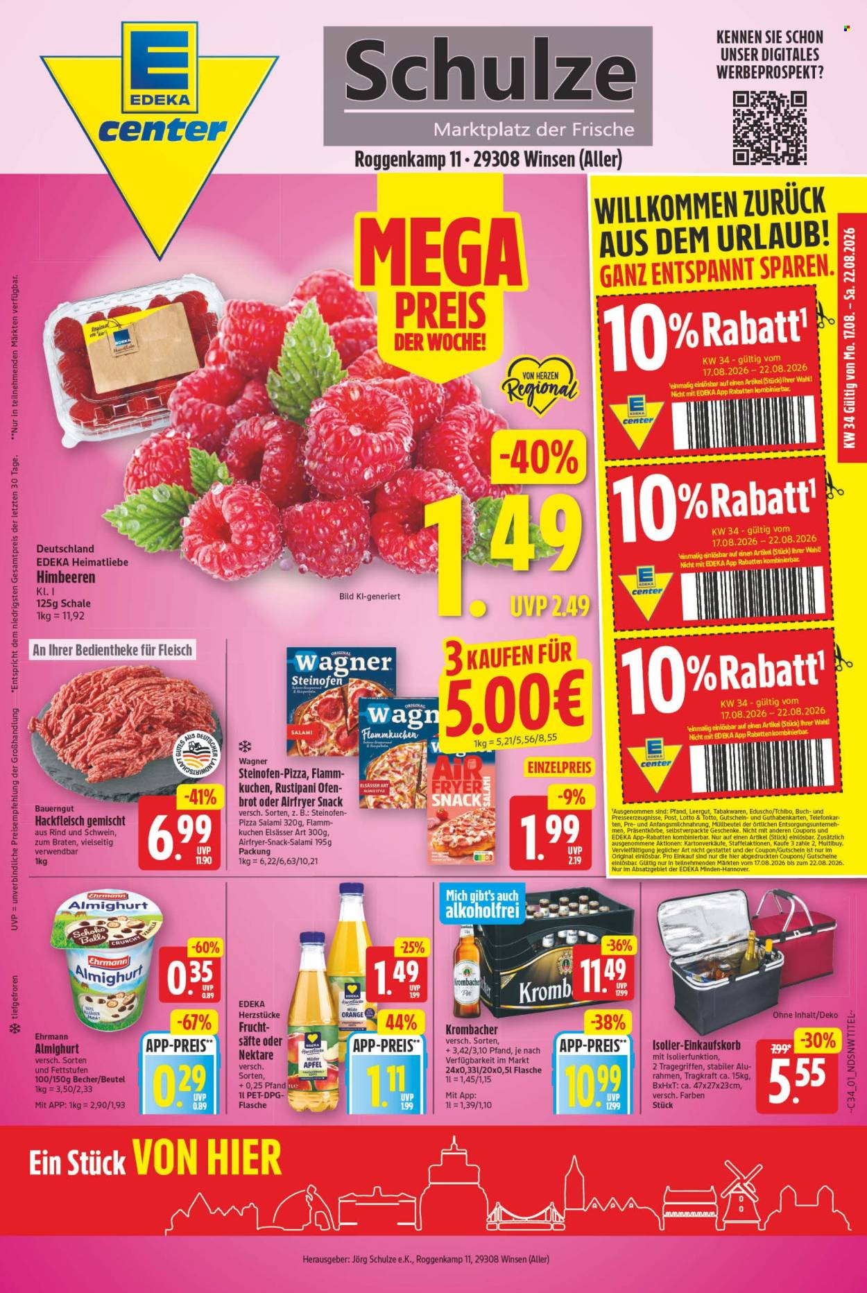 E center Prospekte  - 17.8.2026 - 22.8.2026. Seite 1