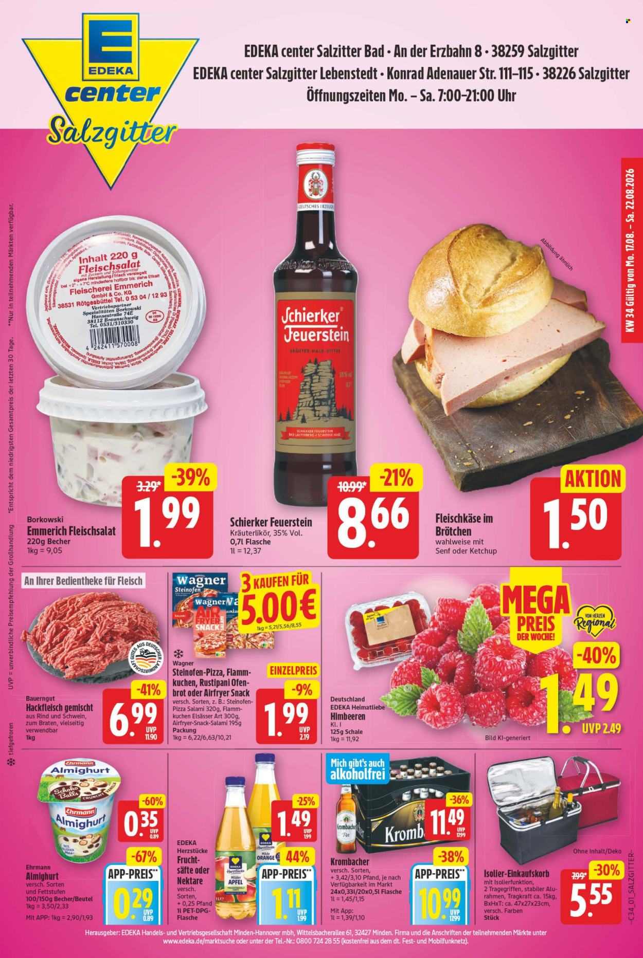 E center Prospekte  - 17.8.2026 - 22.8.2026. Seite 1