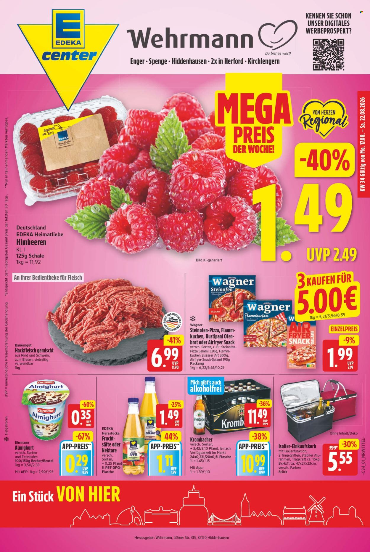 E center Prospekte  - 17.8.2026 - 22.8.2026. Seite 1
