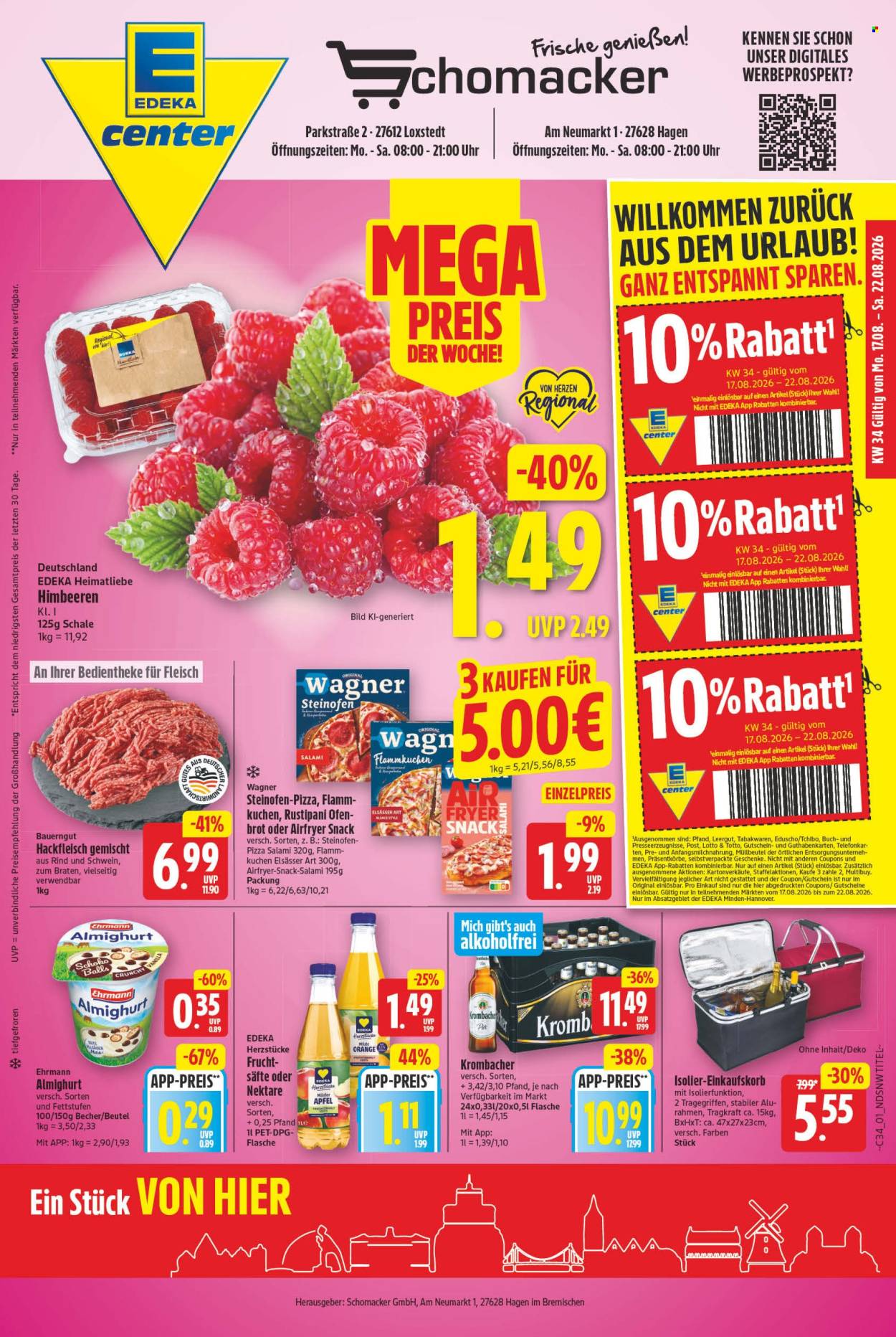 E center Prospekte  - 17.8.2026 - 22.8.2026. Seite 1