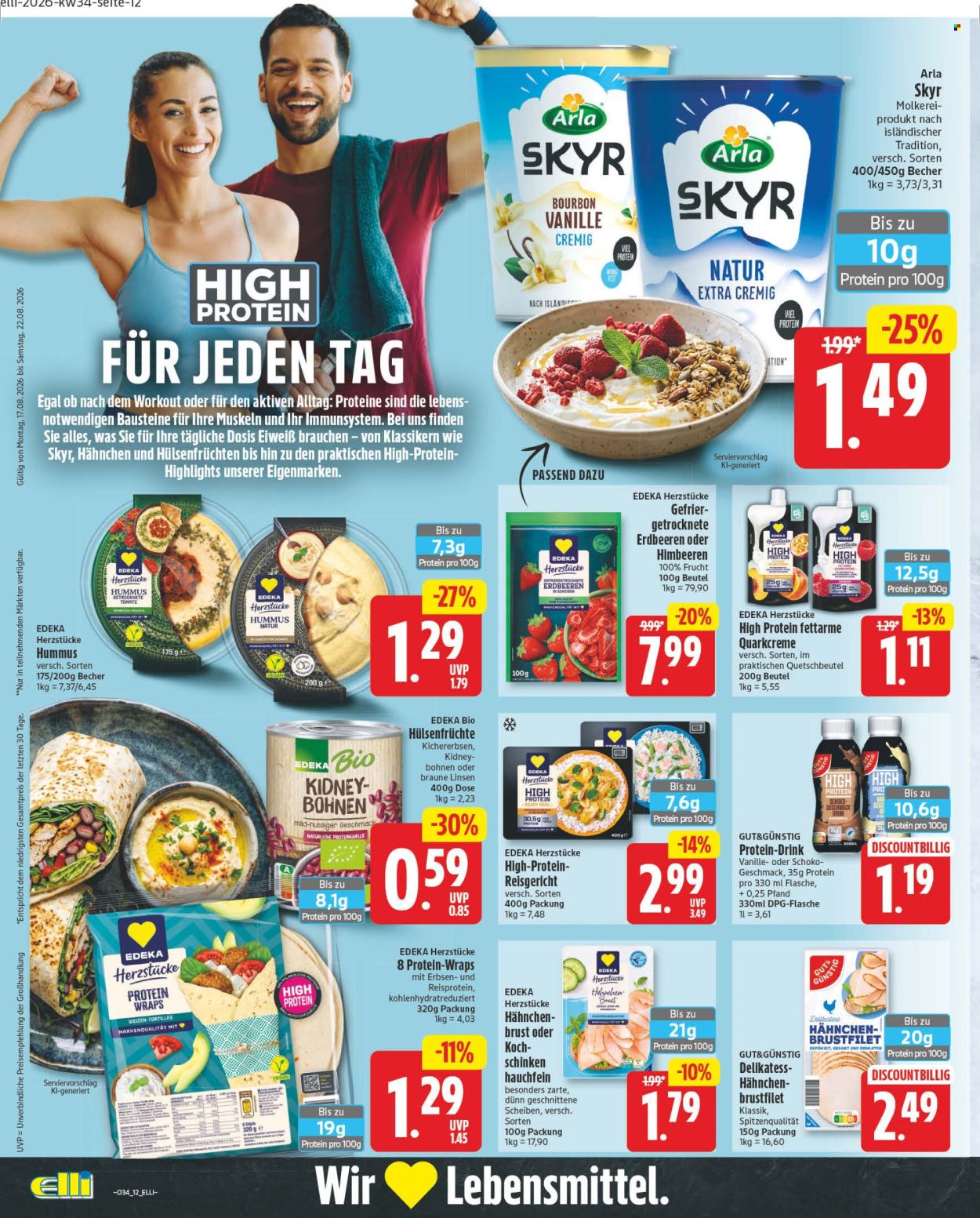 Edeka Prospekte  - 17.8.2026 - 22.8.2026. Seite 12