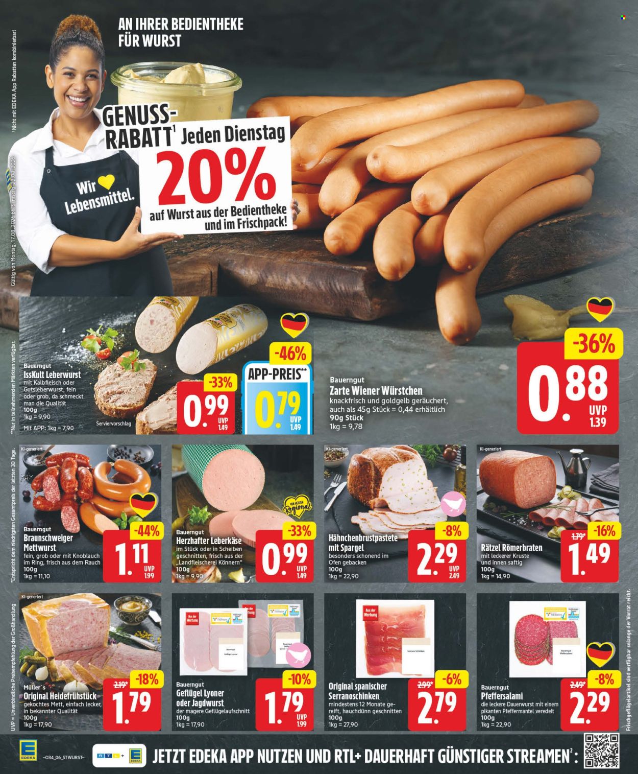 Edeka Prospekte  - 17.8.2026 - 22.8.2026. Seite 6