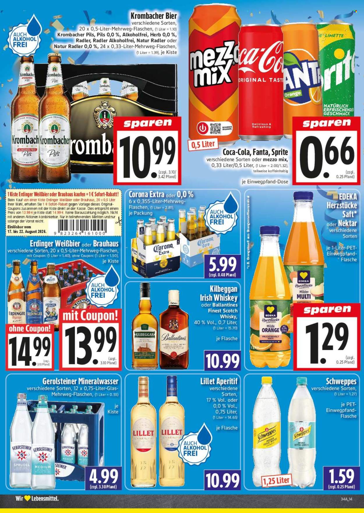 Edeka Prospekte  - 17.8.2026 - 22.8.2026. Seite 14