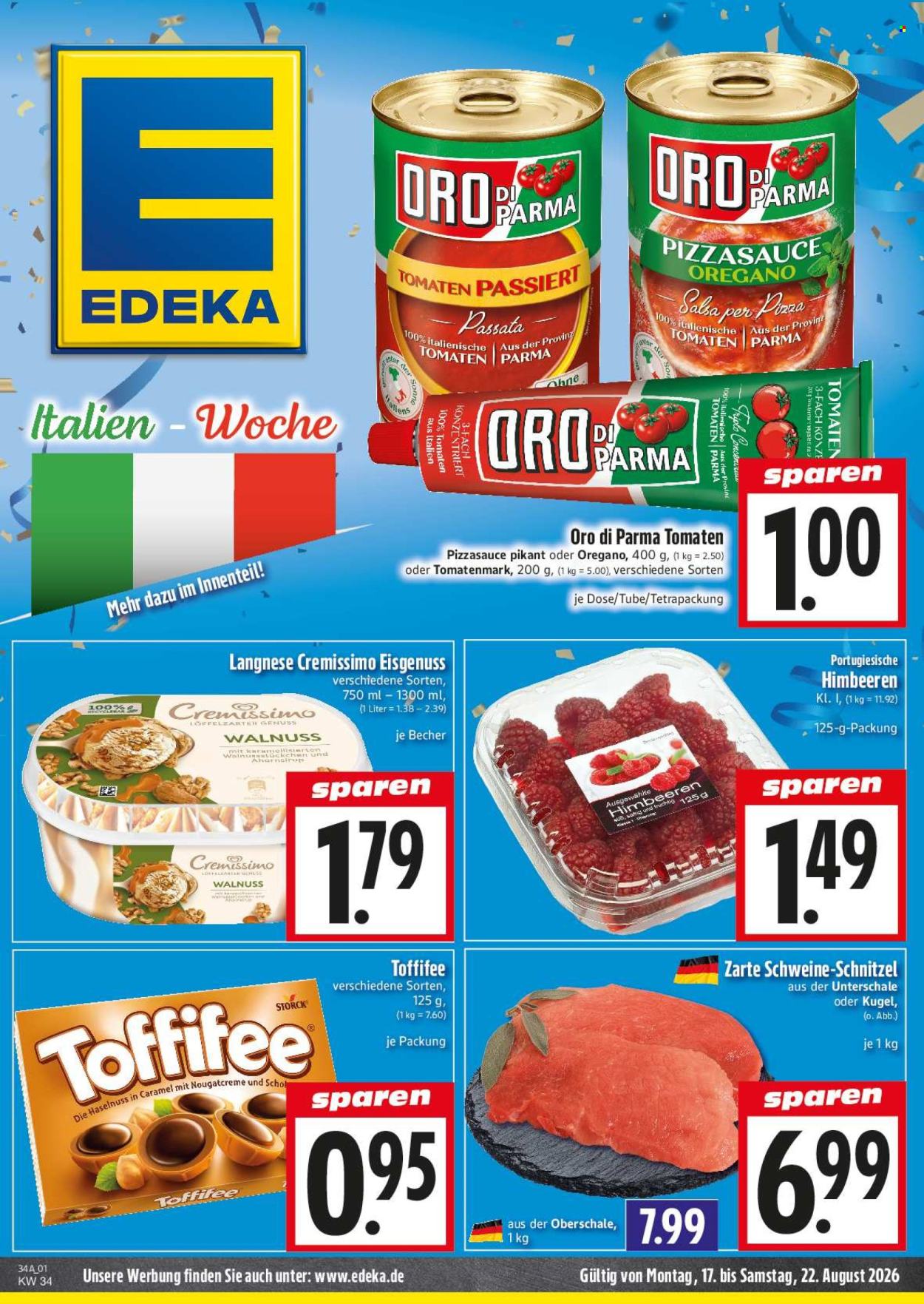 Edeka Prospekte  - 17.8.2026 - 22.8.2026. Seite 1