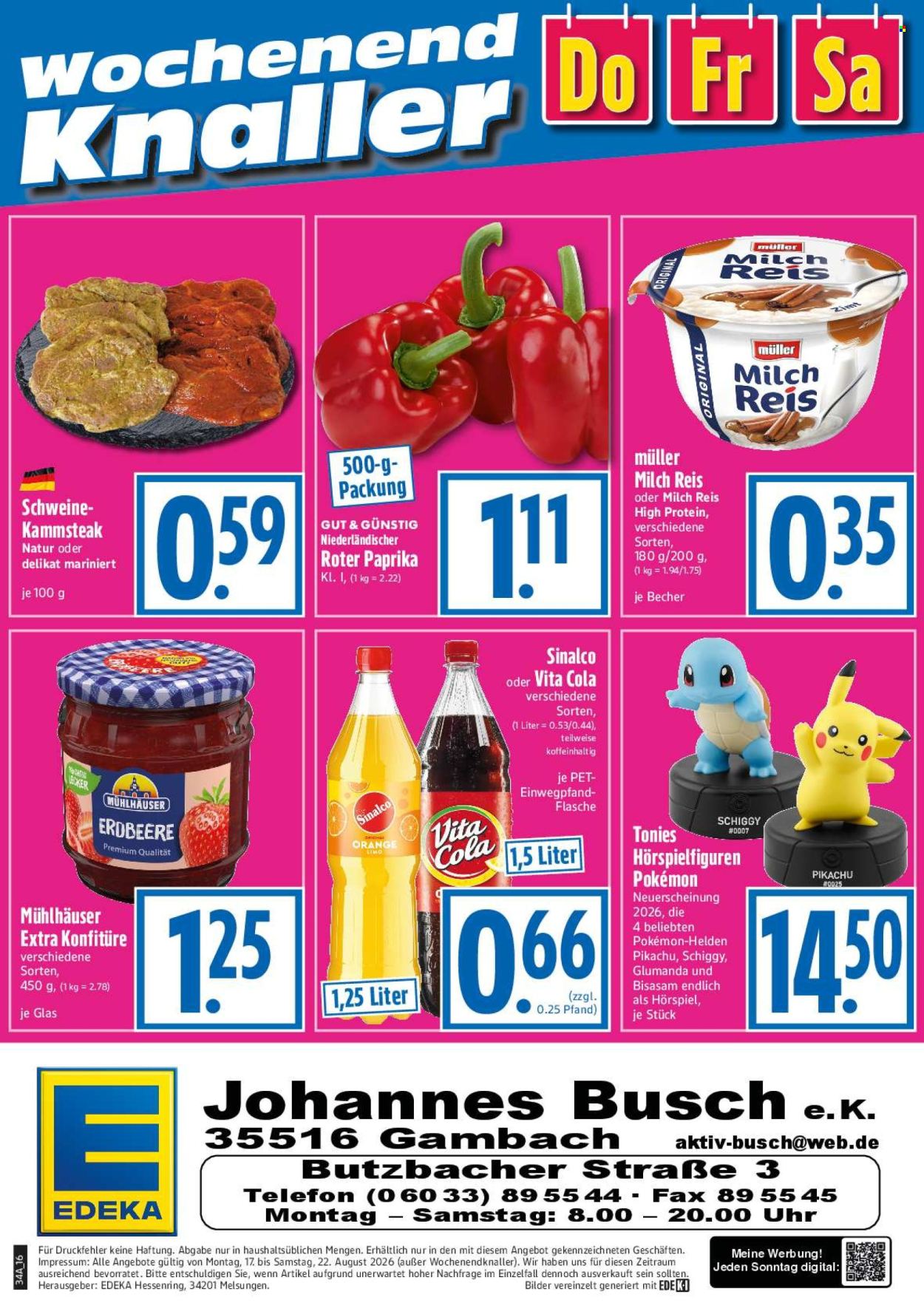 Edeka Prospekte  - 17.8.2026 - 22.8.2026. Seite 16
