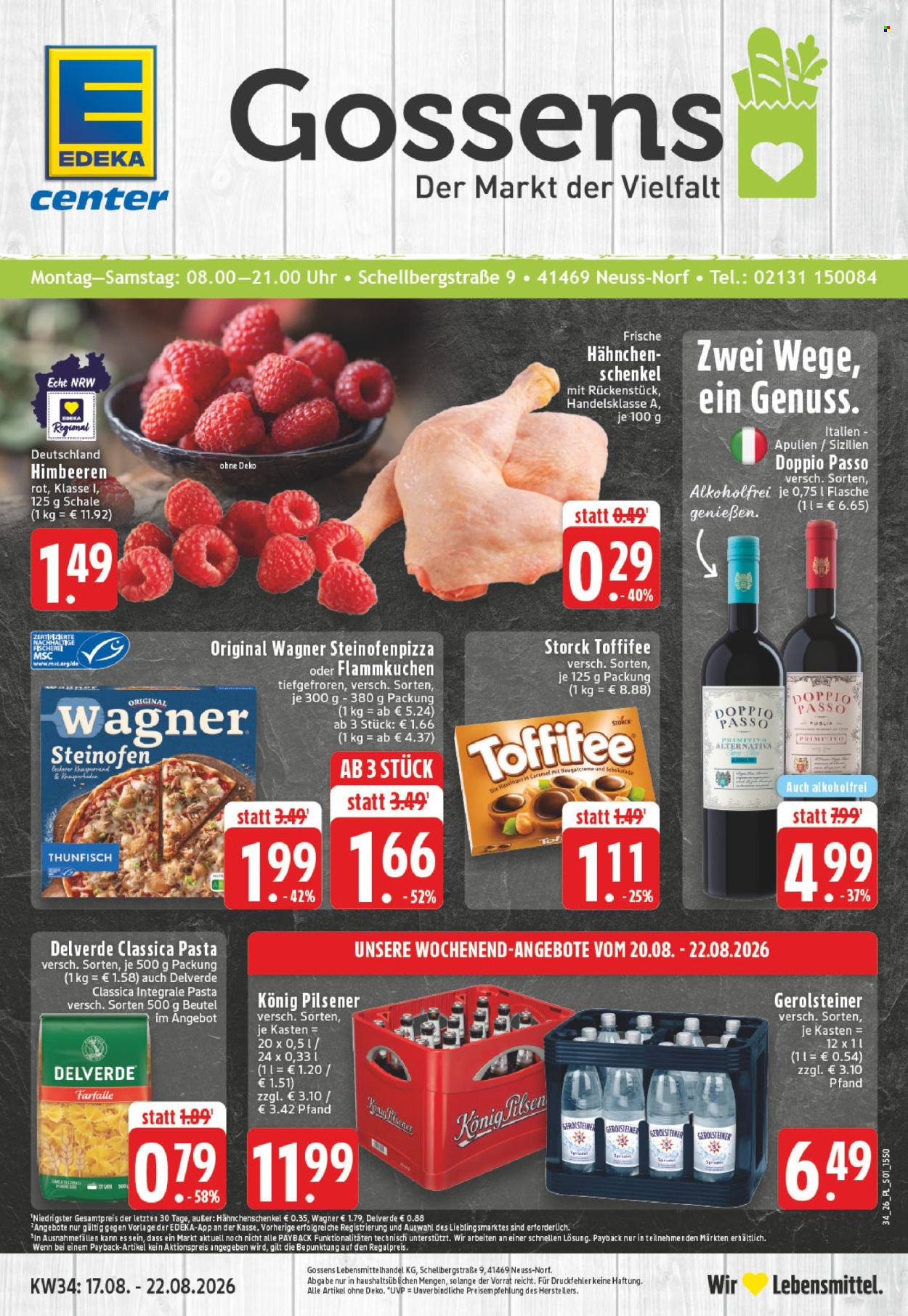 E center Prospekte  - 17.8.2026 - 22.8.2026. Seite 1