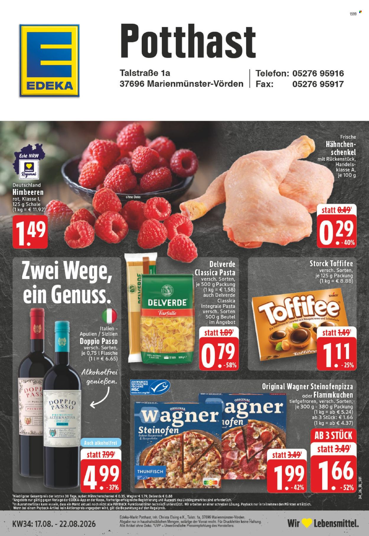 Edeka Prospekte  - 17.8.2026 - 22.8.2026. Seite 1