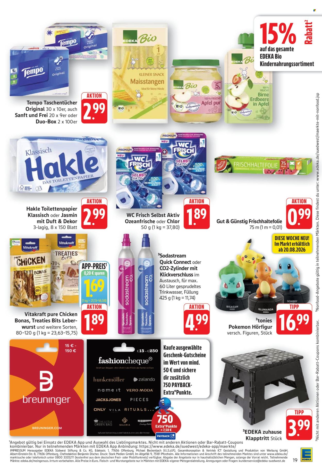 E center Prospekte  - 17.8.2026 - 22.8.2026. Seite 19