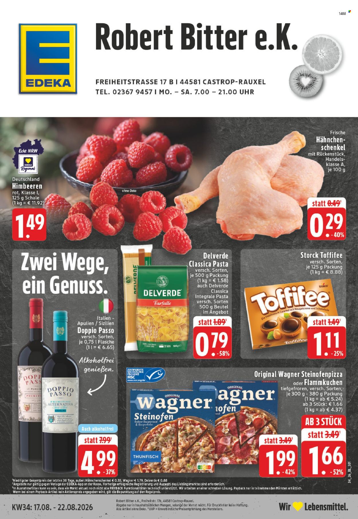 Edeka Prospekte  - 17.8.2026 - 22.8.2026. Seite 1