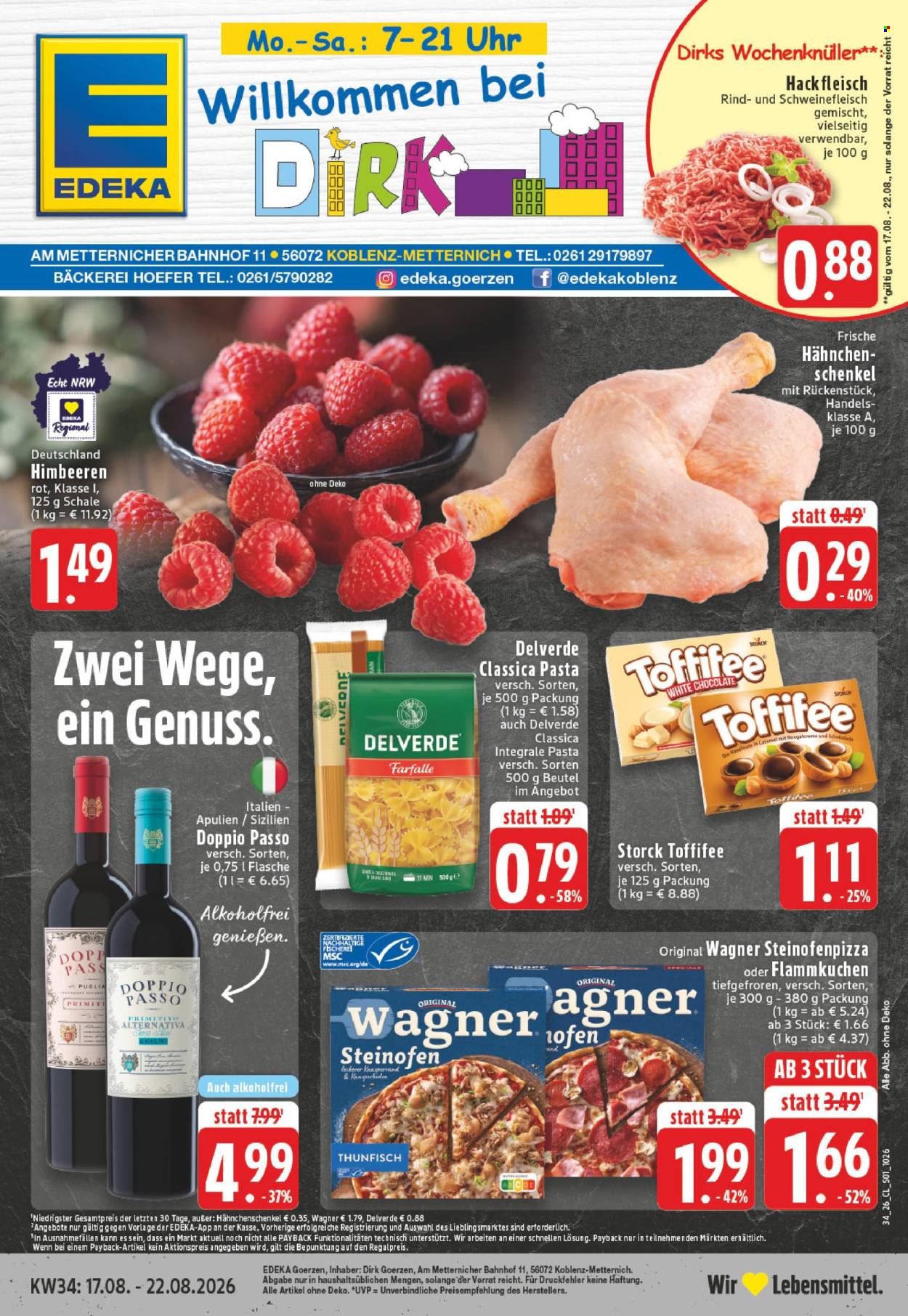 Edeka Prospekte  - 17.8.2026 - 22.8.2026. Seite 1