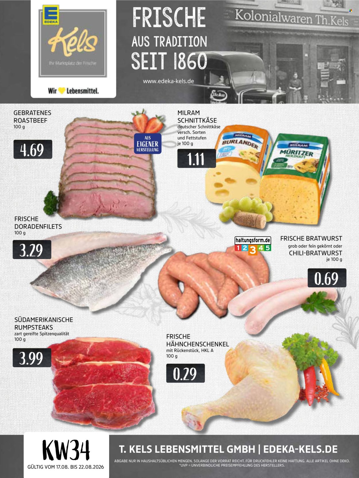 Edeka Prospekte  - 17.8.2026 - 22.8.2026. Seite 1