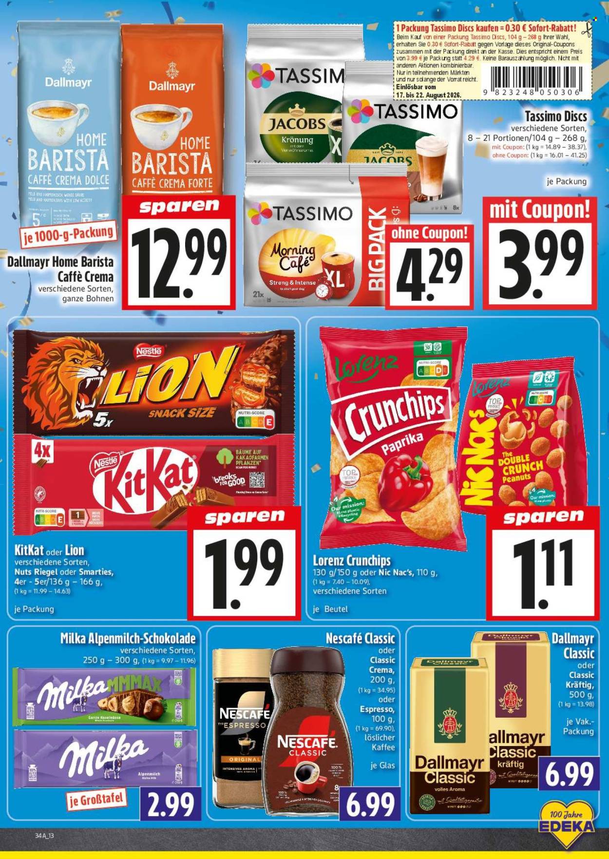 Edeka Prospekte  - 17.8.2026 - 22.8.2026. Seite 13